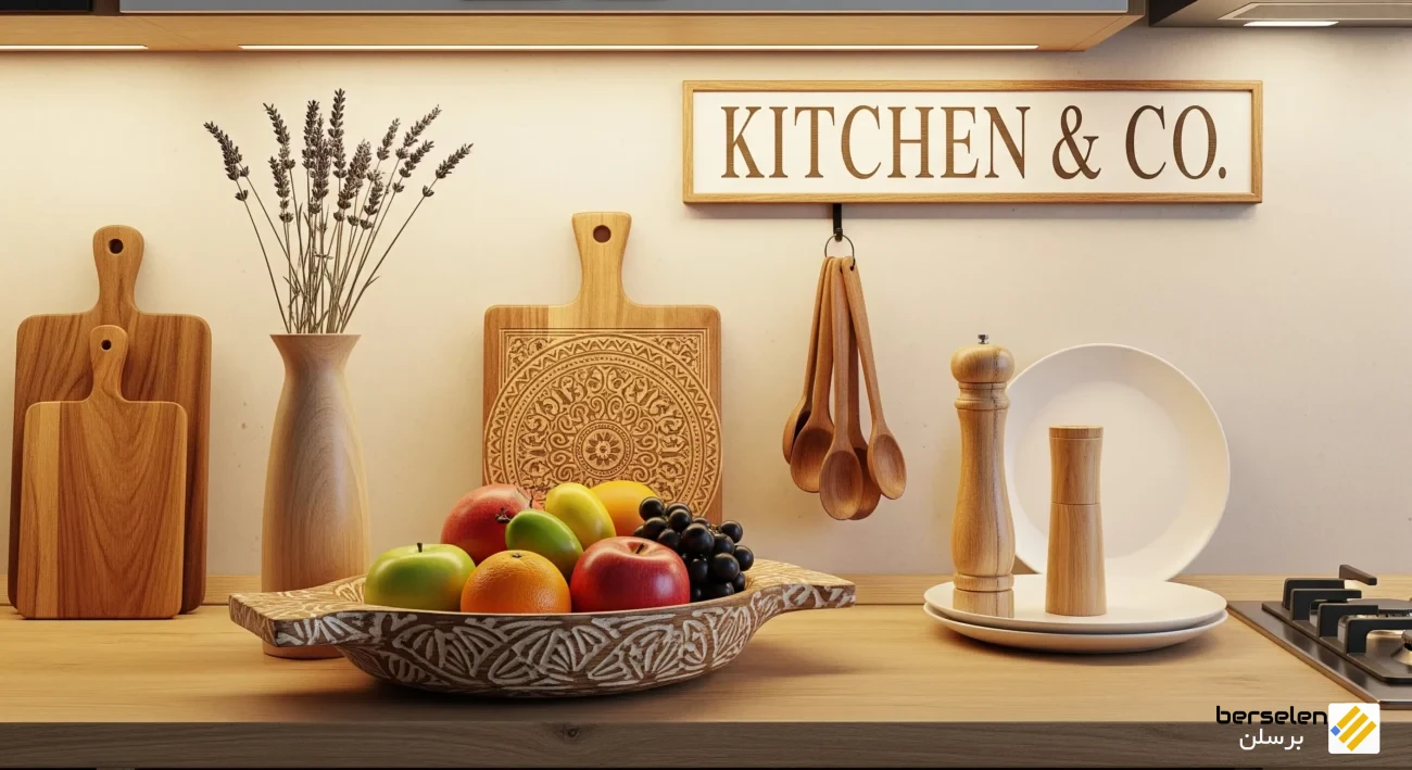 اکسسوری‌ها و ظروف دکوری چوبی