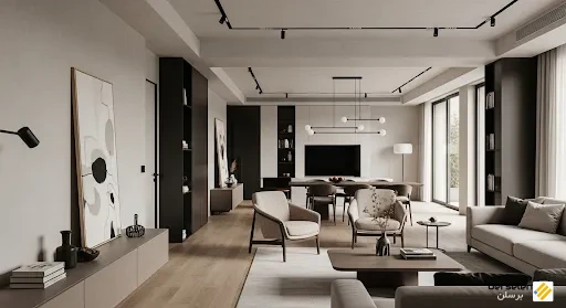 طراحی داخلی مدرن و مینیمال