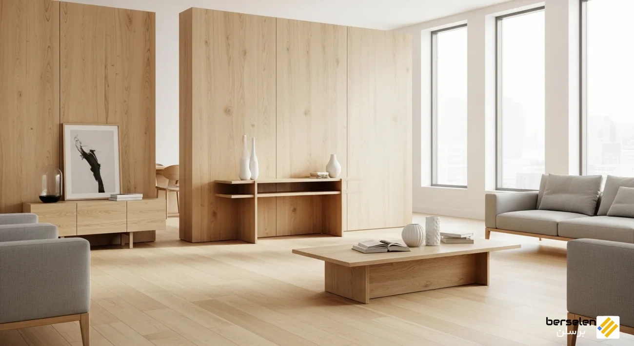 چوب افرا (Maple Wood) روشن و مدرن