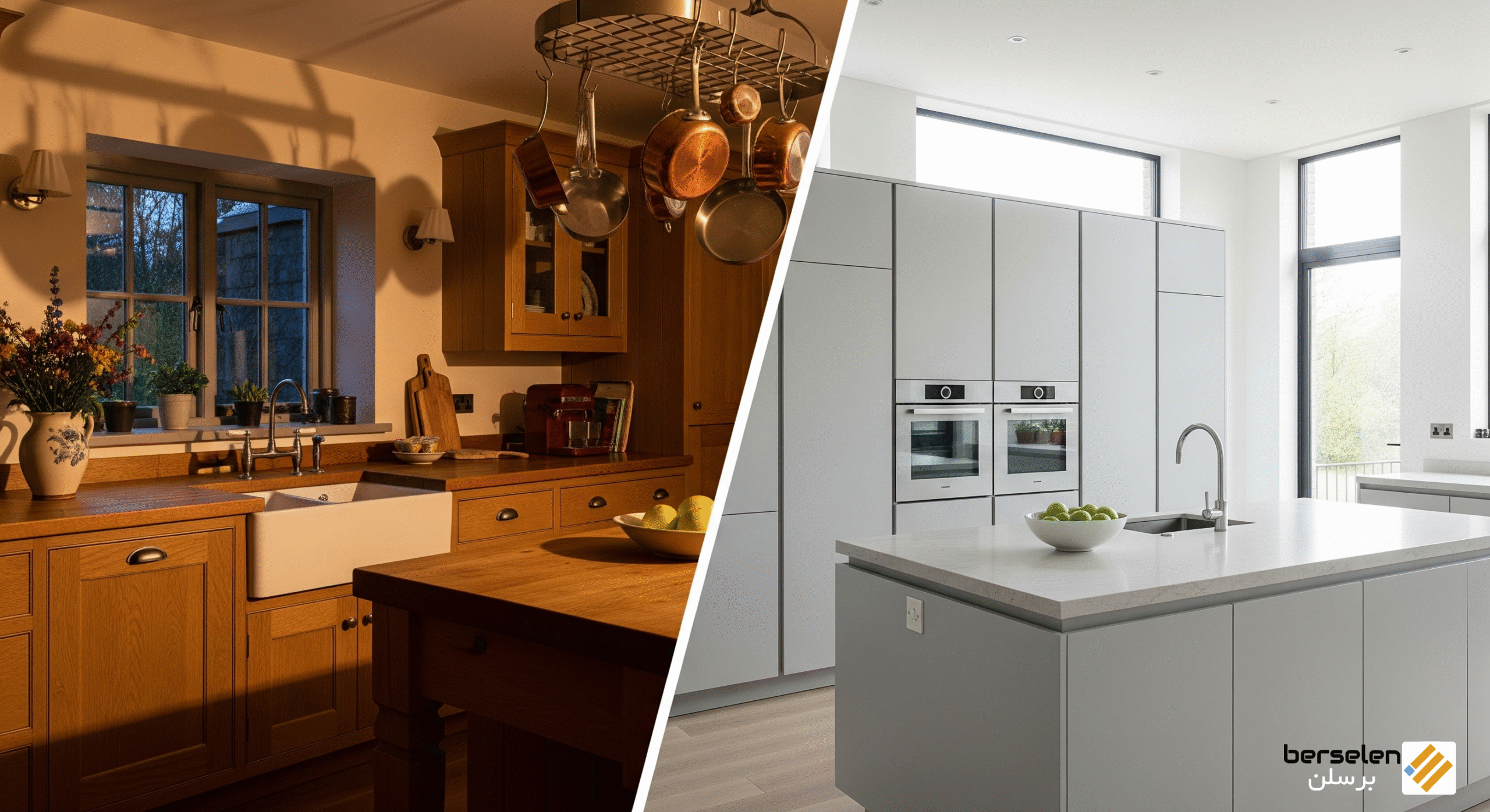 رنگ کابینت کلاسیک و مدرن
