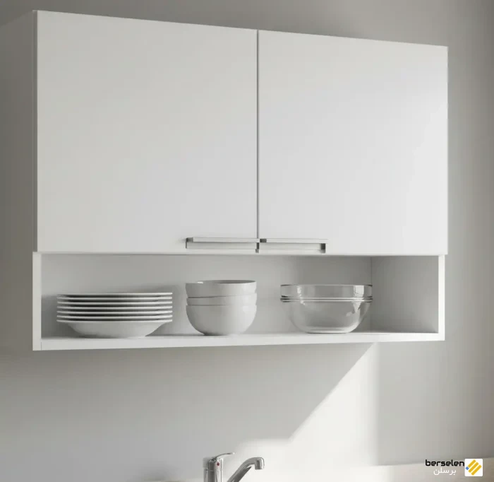 کابینت‌هایی با پوشش ملامینه زیبا و مدرن