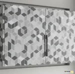 کابینت‌هایی با پوشش ملامینه زیبا و مدرن