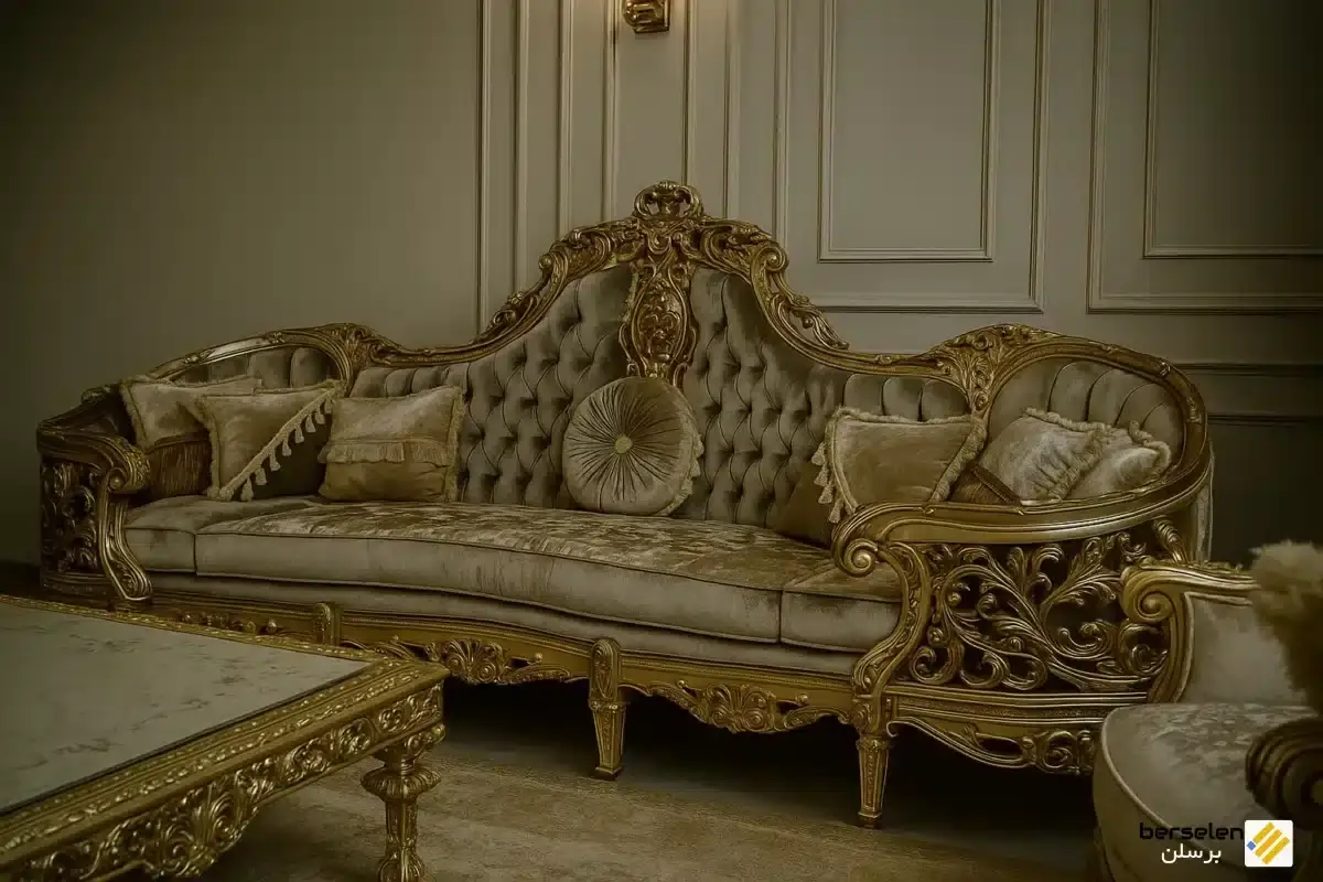 مبل سلطنتی، نمایش شکوه و جلال در فضای پذیرایی