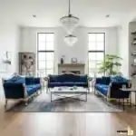 مبل استیل و سلطنتی در خانه‌ای شیک و مدرن، تلفیق سبک‌ها برای فضایی خاص