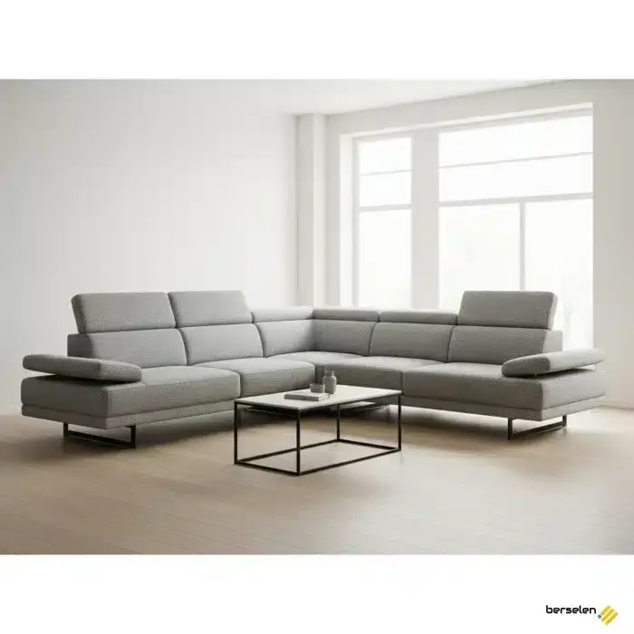 مبل راحتی ال شکل مدرن، نهایت استفاده از فضا و راحتی