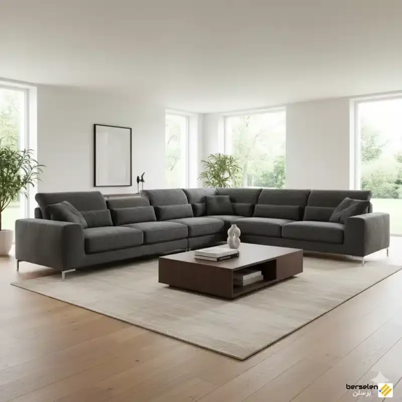 مبل راحتی ۹ نفره، ایدهآل برای فضاهای بزرگ و جمعهای خانوادگی