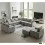 مبل راحتی ۹ نفره، ایده‌آل برای فضاهای بزرگ و جمع‌های خانوادگی