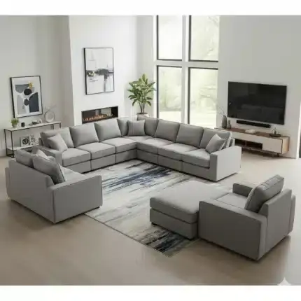 مبل راحتی ۹ نفره، ایده‌آل برای فضاهای بزرگ و جمع‌های خانوادگی