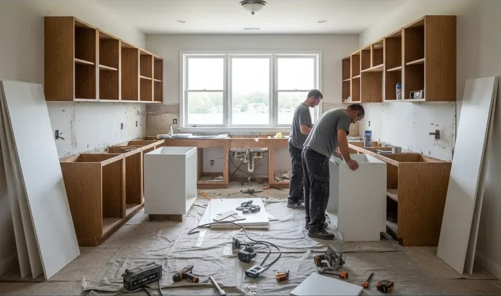 بازسازی کابینت آشپزخانه